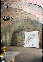 fertiggestellte Gewlbeuntersicht steinsichtig belassen