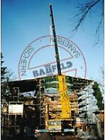 Einbau neuer Geschodecken mittels Stahltrgern und Holzausfachungen