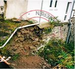 Instandsetzung einer Natursteinmauer.