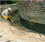 Fundamentverstrkung durch Spritzbeton